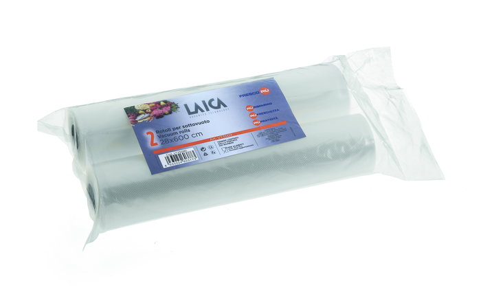 Laica Bolsa para envasar al vacío VT3509 28 x 600cm, 2 Rollos